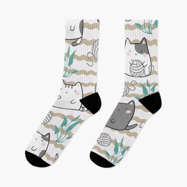 Item preview, Seamless Pattern Kawaii Cute Cats V1 designed and sold by KleinDuBois.