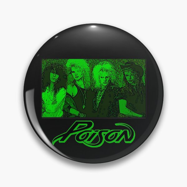 Item preview, Poison 80s metal designed and sold by MetalSatyrShop.