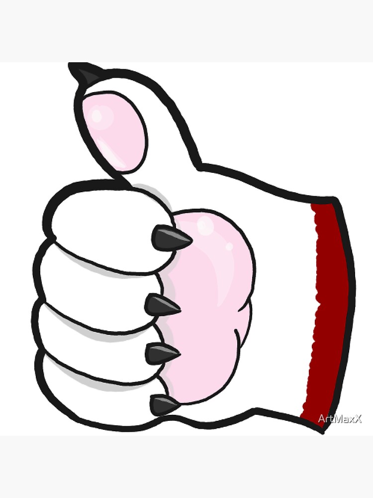 furry thumbs up drawing