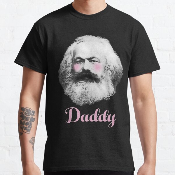 Vista previa del artículo con la obra «Karl marx el papá», diseñado y vendido por Indriyananiart.