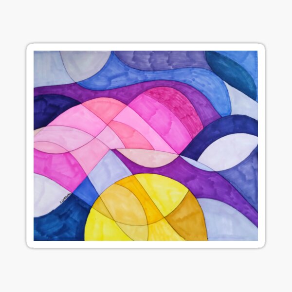 Item preview, Blue Purple Waves designed and sold by SavantArtist.