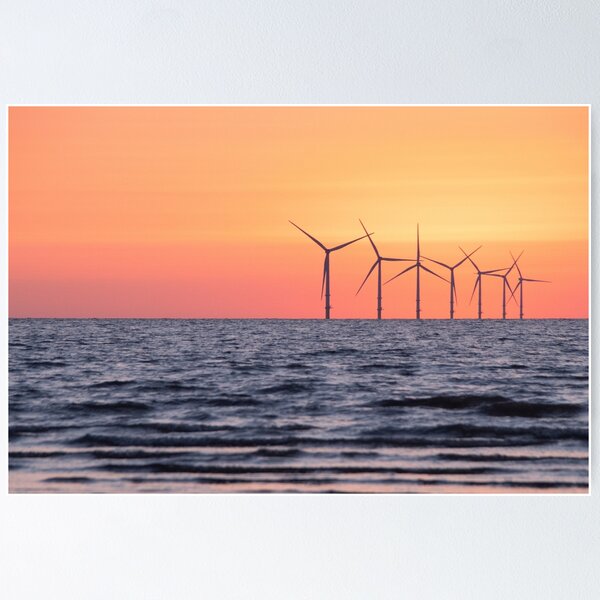 Artikelvorschau, Windbetriebener Sonnenuntergangshimmel, Wirral entworfen und verkauft von neonlightphoto.