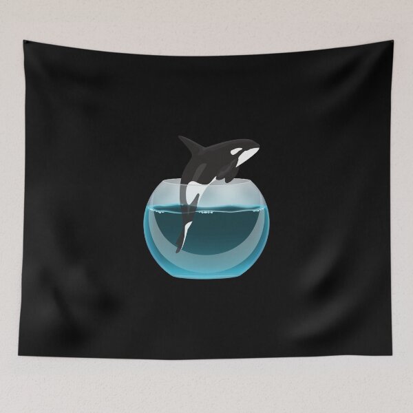 Item preview, Orca Killer Whale Sea Ocean Orca Lover Jumping from Tank designed and sold by sweetheartistic.