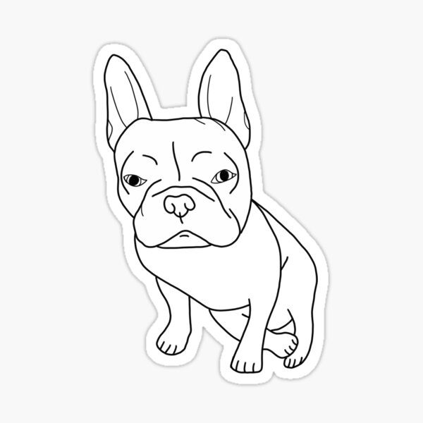 Adorable Fawn French Bulldog Head Portrait Breed Standard Logo Web Site  Kennel Linear Contour Vector Illustration Royalty Free SVG Cliparts  Vectors And Stock Illustration Image 141976524