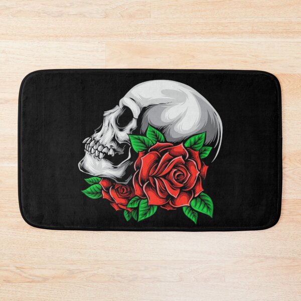 Item preview, Skull with rose designed and sold by LUNAROSsAa.