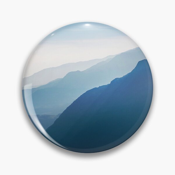 Item preview, Blue Foggy Mountains With Foggy Sky designed and sold by AceKarDesigns.
