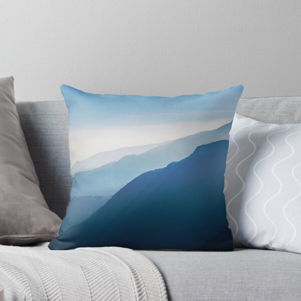 Item preview, Blue Foggy Mountains With Foggy Sky designed and sold by AceKarDesigns.