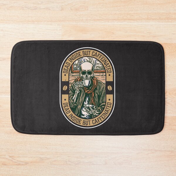 Item preview, Dead Inside But Caffeinated Skeleton - Funny designed and sold by Ravensdesign.