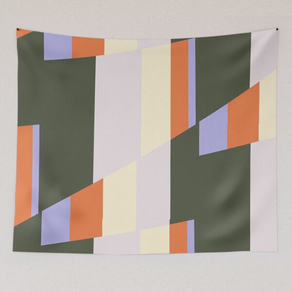 Item preview, Harvest Edge, colorful stripes pattern with crisp edges in harvest hues designed and sold by davidscohen.