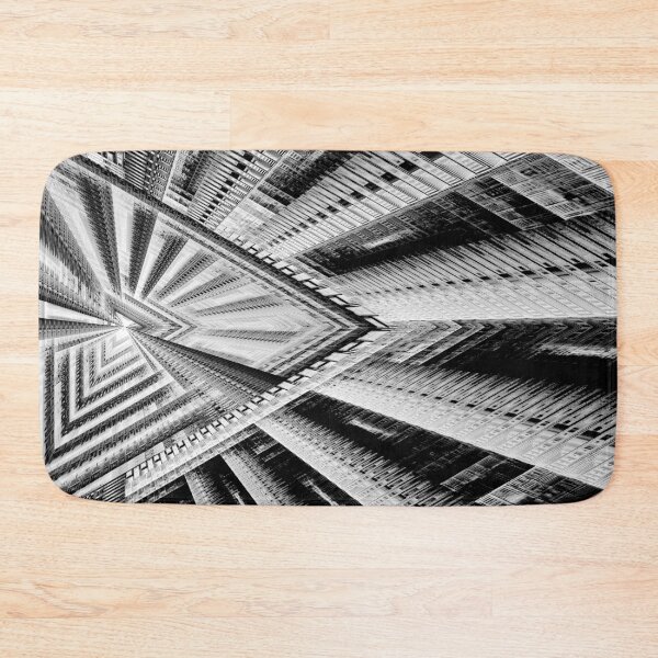 Item preview, 'Danger' Black and White Monochrome Geometric Abstract Fractal Art designed and sold by Holmes-Ja.