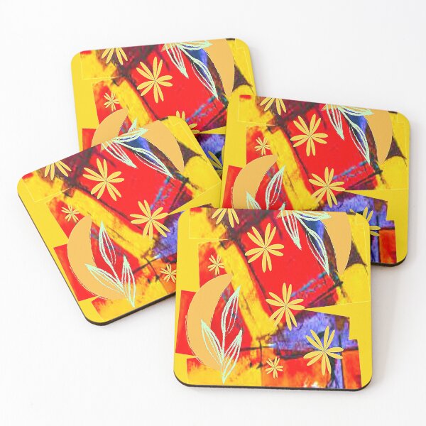 Item preview, Floral Graphic Vibrant Abstraction, Graphic Psychedelic Abstract Art, Inspired by Nature-floral abstract art designed and sold by Adri Barnard.