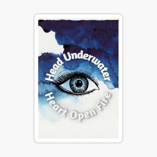Head Underwater Heart Open Fire Sticker