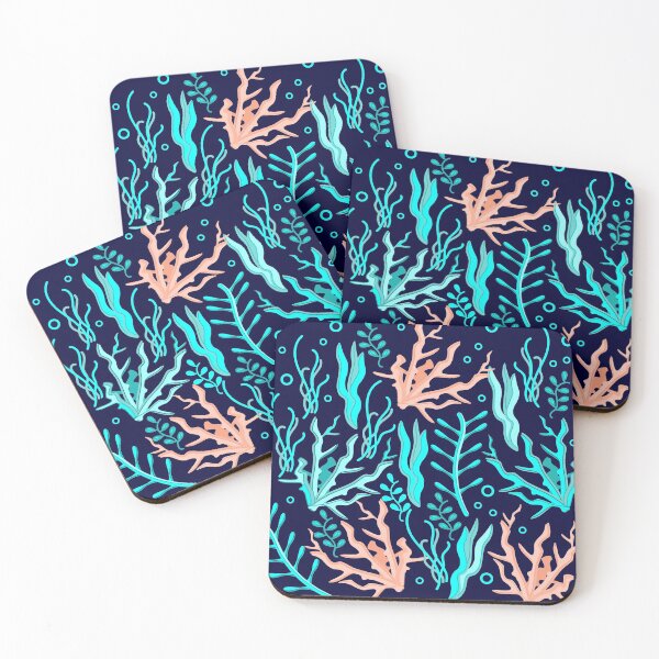 Item preview, under water plants pattern designed and sold by spontania.