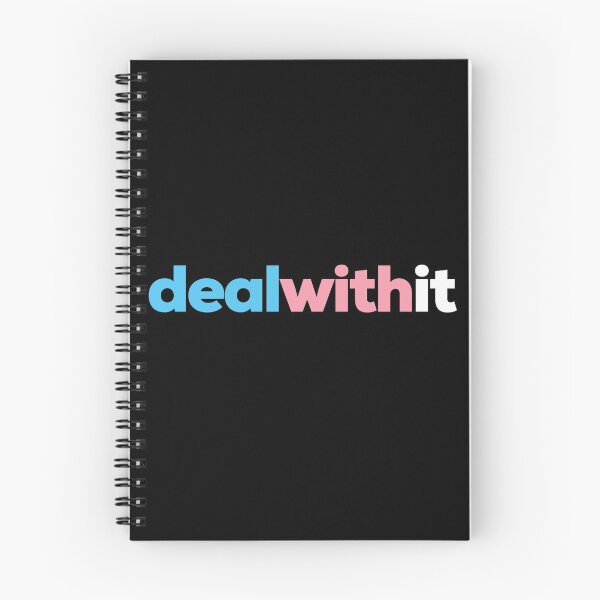Item preview, Deal With It. Transgender Pride designed and sold by Subtle Pride Shop.