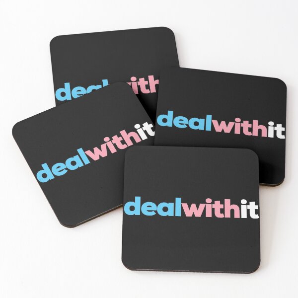 Item preview, Deal With It. Transgender Pride designed and sold by Subtle Pride Shop.