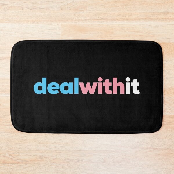 Item preview, Deal With It. Transgender Pride designed and sold by Subtle Pride Shop.