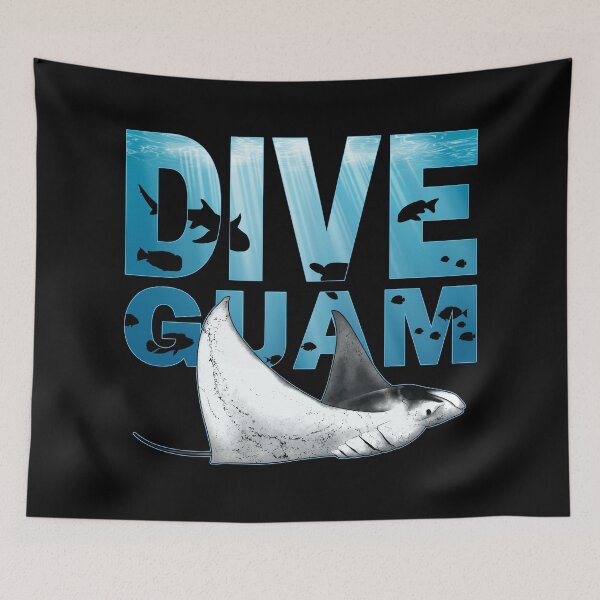 Item preview, Dive Guam Manta Rays designed and sold by NicGrayGraphic.