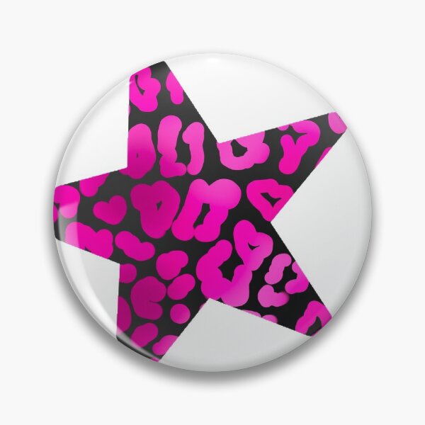 Item preview, Black and Pink Leopard Print Star designed and sold by mtayzart.