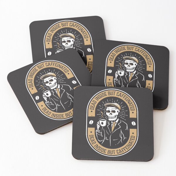 Item preview, Dead Inside But Caffeinated Skeleton - Funny designed and sold by Ravensdesign.