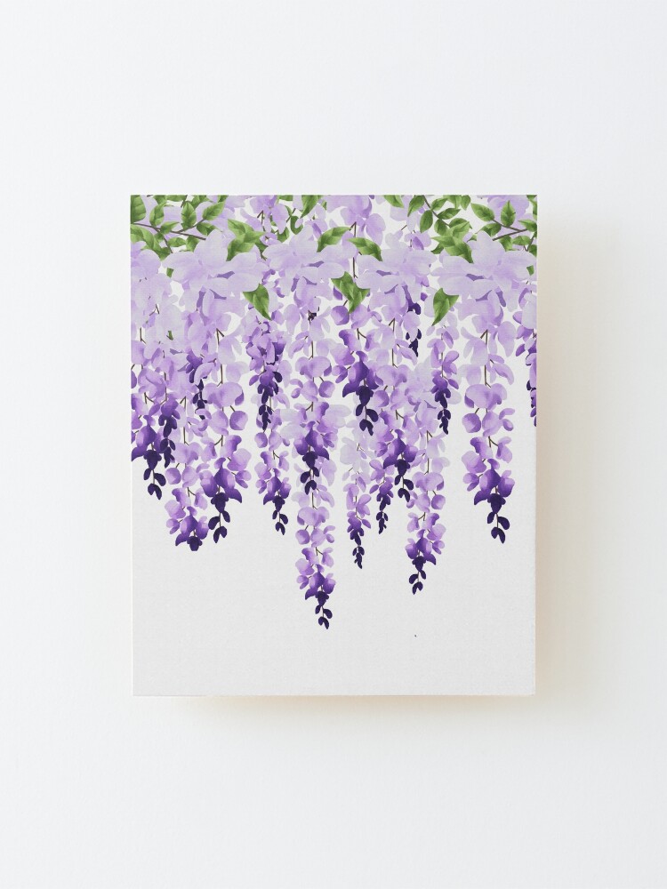 Wisteria Purple Door Poster - Purple flower print