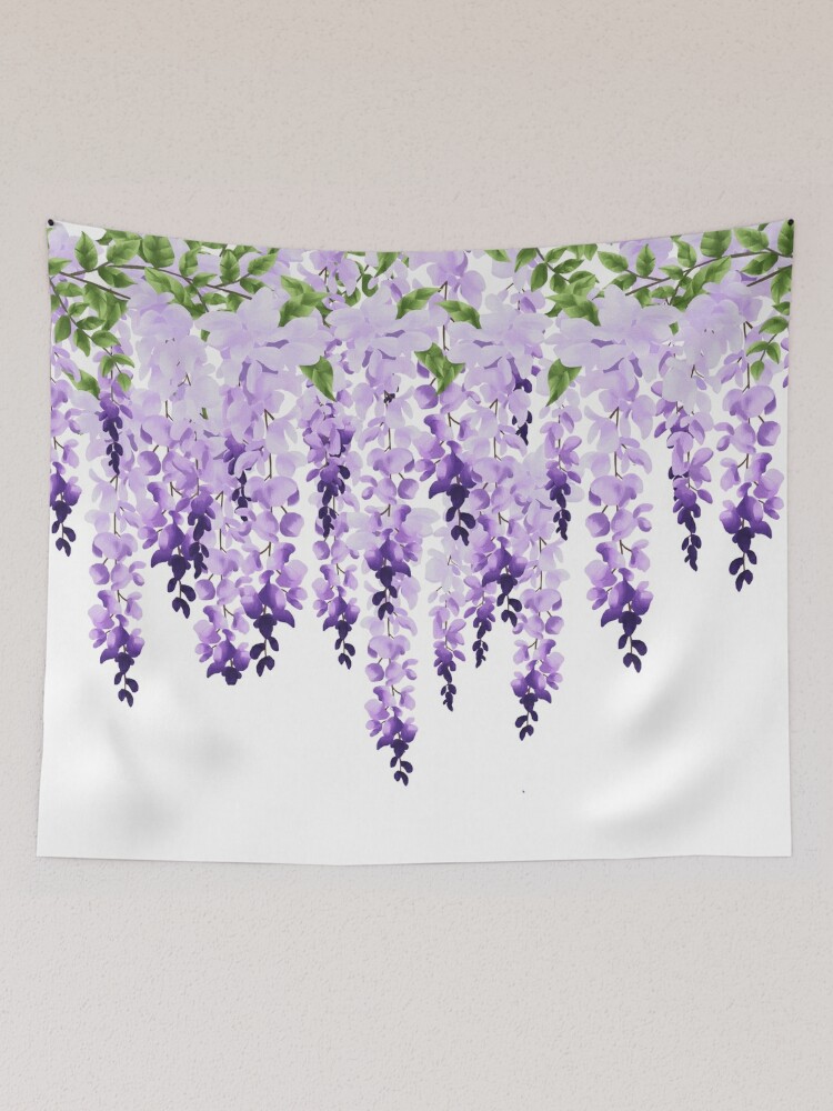 Purple Wisteria in bloom Tapestry for Sale by GlowinUp Shop