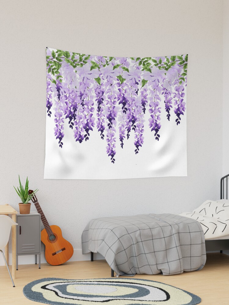 Purple Wisteria in bloom Tapestry for Sale by GlowinUp Shop