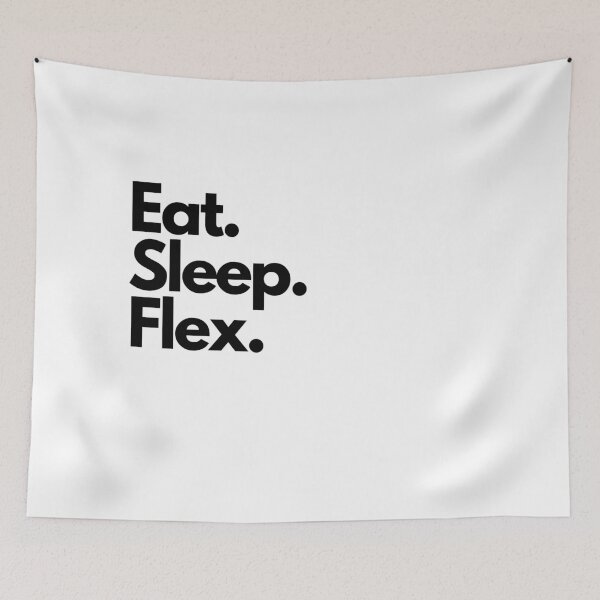 Item preview, Eat Sleep Flex street codes streetwear clothing designed and sold by OVERSAI.