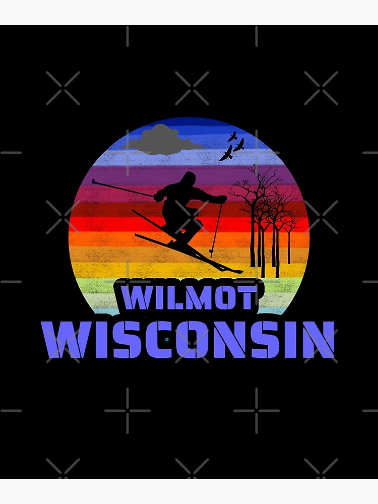 Disover Wilmot, Wisconsin | Usa Winter | Ski Resort Premium Matte Vertical Poster