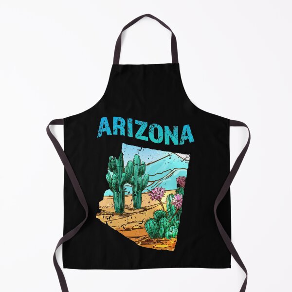 Artikelvorschau, Arizona State Map Shape mit Kaktusblüte und Wüste (US-Staaten-Kollektion, Distressed Style) entworfen und verkauft von gumdrop-go.