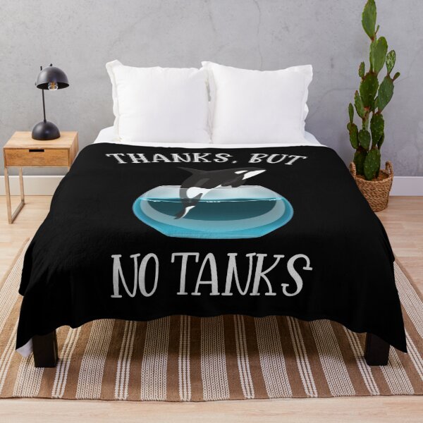 Item preview, Orca Killer Whale Sea Ocean Orca Lover Thanks, But No Tanks designed and sold by sweetheartistic.