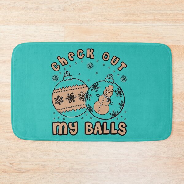 Artikelvorschau, Check Out My Balls - Lustiger Weihnachtswitz entworfen und verkauft von PatternFariss.