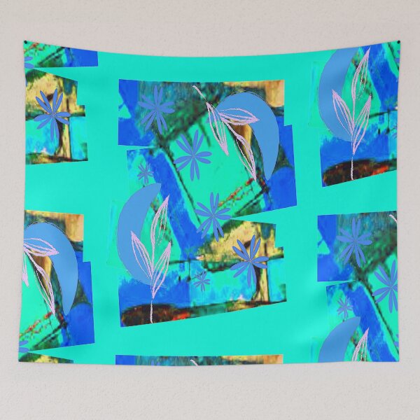 Item preview, Floral Graphic Vibrant Abstraction, NR 3, Graphic Psychedelic Abstract Art, Inspired by Nature-floral abstract art designed and sold by Adri Barnard.