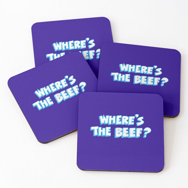 Item preview, WHERE'S THE BEEF? - vintage retro fast food meat lovers designed and sold by Killer-Shirts.