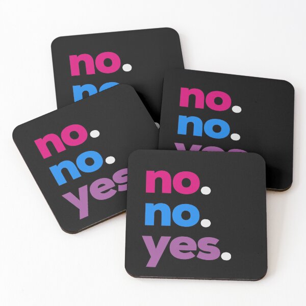 Item preview, No No Yes. Bisexual Pride designed and sold by Subtle Pride Shop.