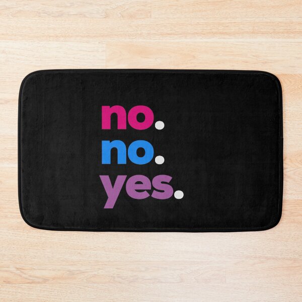 Item preview, No No Yes. Bisexual Pride designed and sold by Subtle Pride Shop.