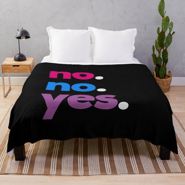 Item preview, No No Yes. Bisexual Pride designed and sold by Subtle Pride Shop.