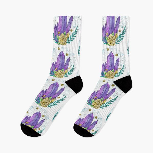 Item preview, Purple Crystal Yellow Flowers designed and sold by JackNRum.