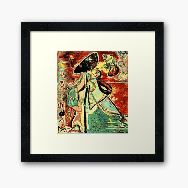 Moon Woman by Jackson Pollock Framed Art Print