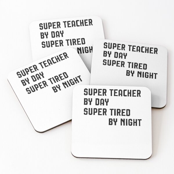 Item preview, super teacher by day super tired by night,funny gift teacher designed and sold by Noussairox.
