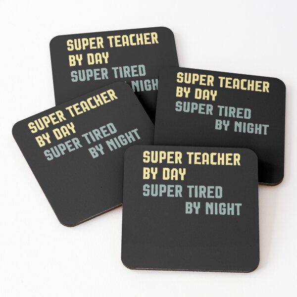 Item preview, super teacher by day super tired by night,funny gift teacher designed and sold by Noussairox.