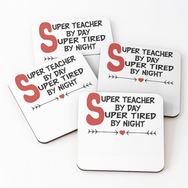 Item preview, super teacher by day super tired by night,funny gift teacher designed and sold by Noussairox.