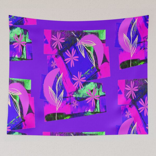 Item preview,  Floral Graphic Vibrant Abstraction, NR 4, Graphic Psychedelic Abstract Art, Inspired by Nature-floral abstract art designed and sold by Adri Barnard.