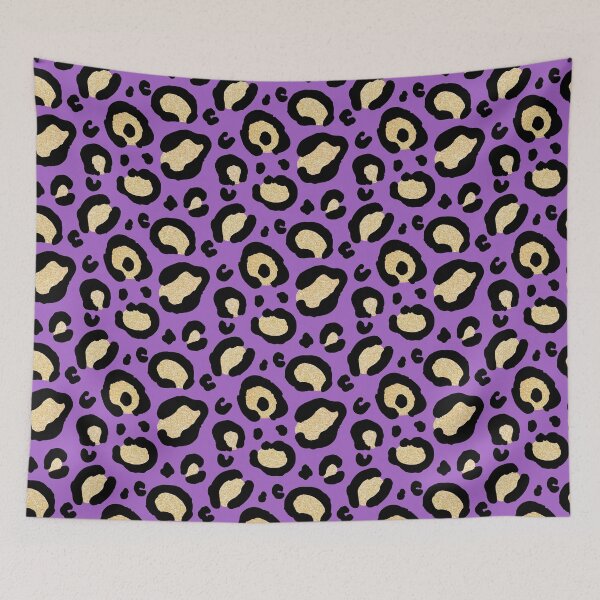 Item preview, Purple and Gold Leopard Print designed and sold by Julie Erin Designs.