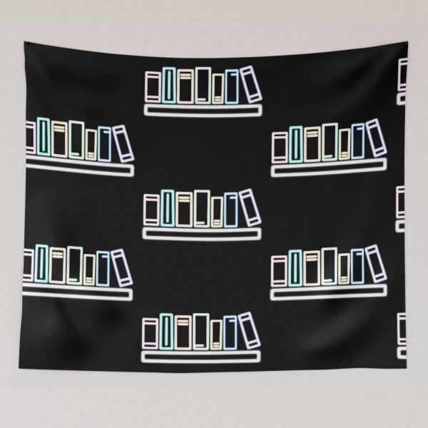 Item preview, Neon Colorful Books and Bookcase designed and sold by ADreamWorld.