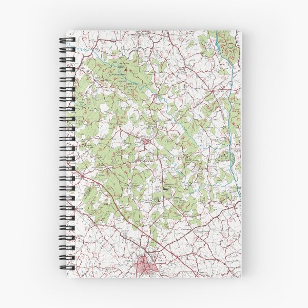 Item preview, Sumter National Forest Map (1975) South Carolina Woodland Reserve Atlas designed and sold by BravuraMedia.