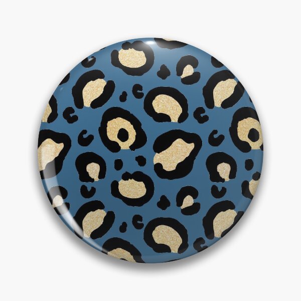 Item preview, Blue and Gold Leopard Print designed and sold by Julie Erin Designs.