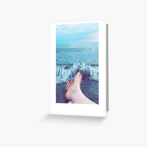 Feet in the Sand Greeting Card