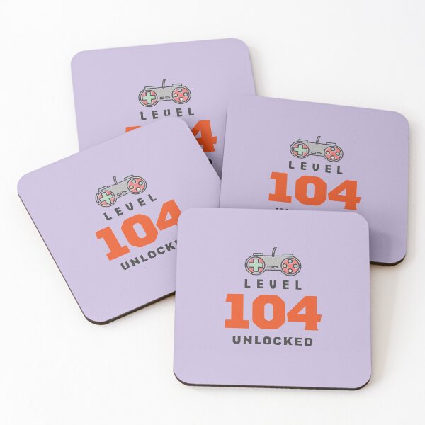 Item preview, Level 104 Unlocked Retro, Funny Video Gamer 104th Birthday Gift, 104 Years Old Vintage designed and sold by Boom-llqb.
