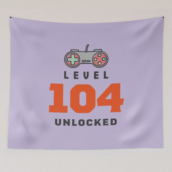Item preview, Level 104 Unlocked Retro, Funny Video Gamer 104th Birthday Gift, 104 Years Old Vintage designed and sold by Boom-llqb.