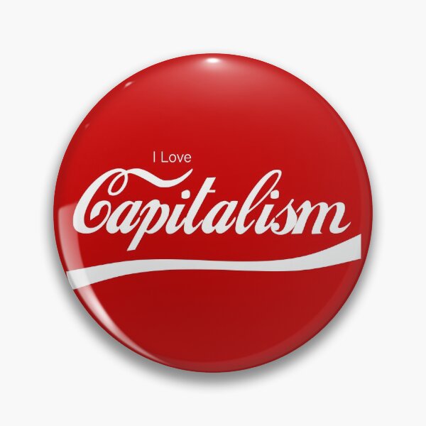 Item preview, I Love Capitalism - Anti Woke - Funny Conservative Capitalism Stickers  designed and sold by WeAreRightStore.